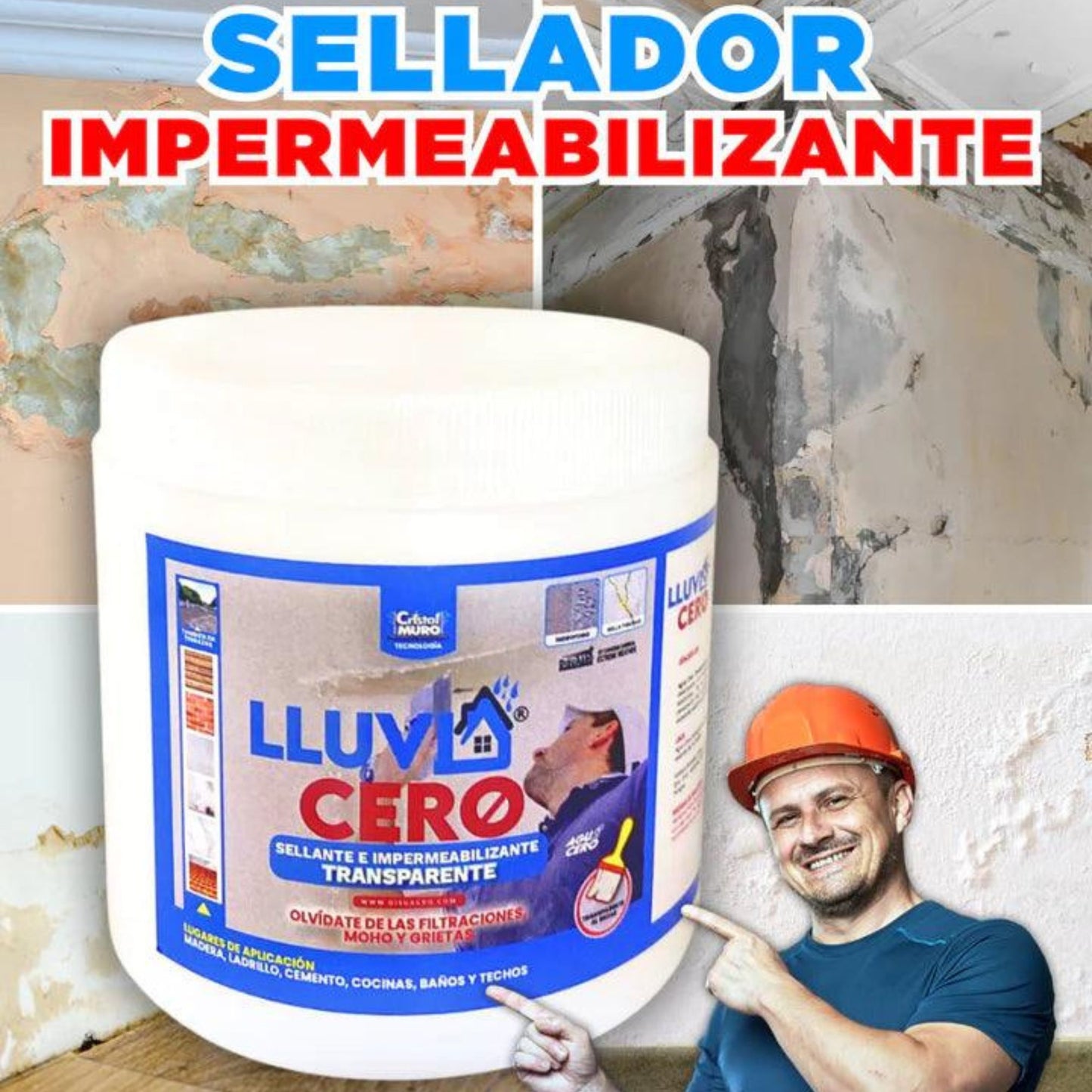 LLUVIA CERO 🔥 GRAN OFERTA 3 x 1 + 500 ML de Regalo 🔥 | Impermeabilizante Transparente ®