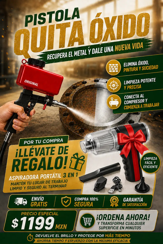 Pistola de Arena | Aspiradora de Regalo | TurboClean®