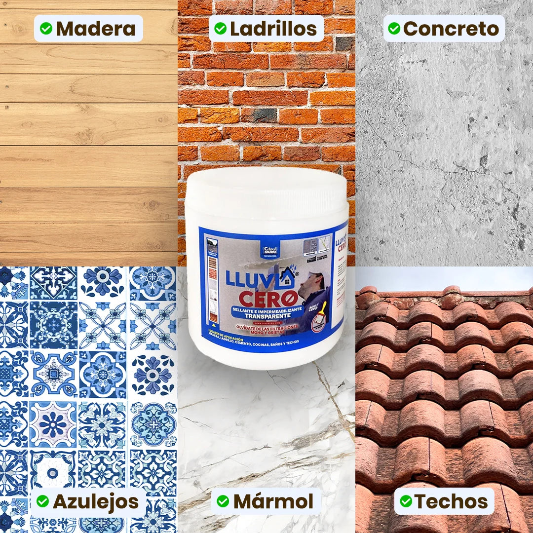 LLUVIA CERO 🔥 GRAN OFERTA 3 x 1 + 500 ML de Regalo 🔥 | Impermeabilizante Transparente ®